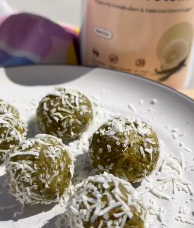 Vanilla Matcha Protein Balls