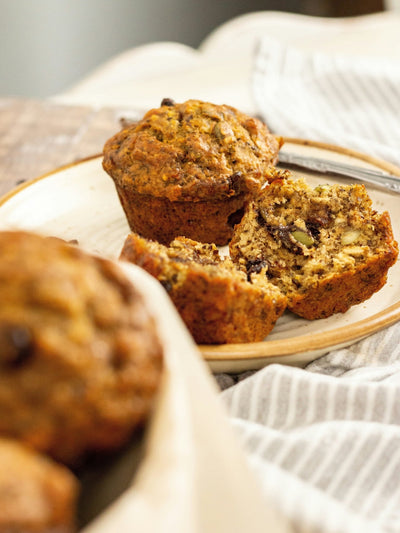 Banana Collagen Choc Chip Muffins