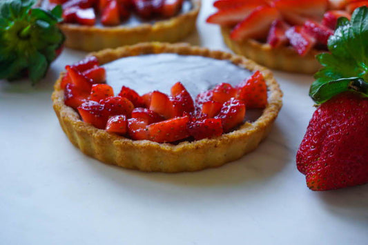 Decadent Dark Chocolate Strawberry Tarts - Nourished Natural Health