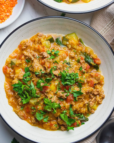 Warming Turkey, Lentil & Veggie Stew
