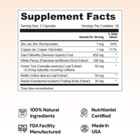 Thumbnail for AndroEase Plus supplement facts label — dosage and ingredient breakdown for PCOS hormonal support