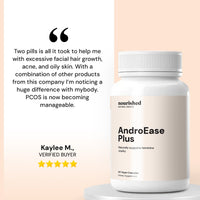 Thumbnail for Testimonial for AndroEase Plus — effective support for hormonal acne, excess hair growth, and mood balance
